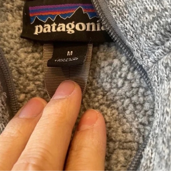 Grey Patagonia 1/4 Zip Fleece - Picture 2 of 2